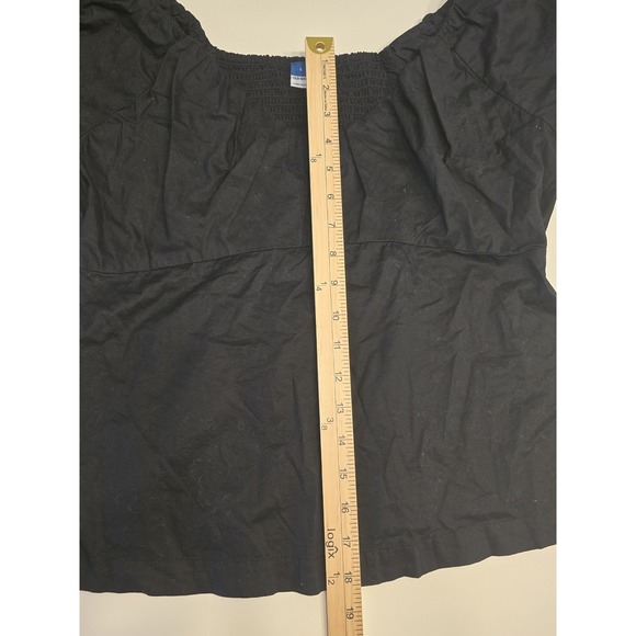 Old Navy ~ Off Shoulder,‎ Black Blouse/Top ~ Women's Large - Picture 3 of 5